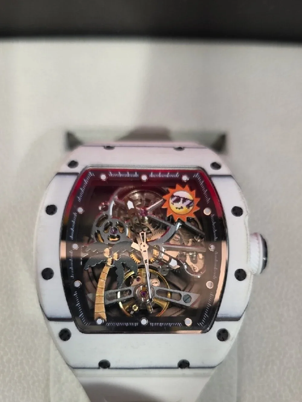 Invicta S1 Rally White And Blue Skeleton Dial Watch New With Box